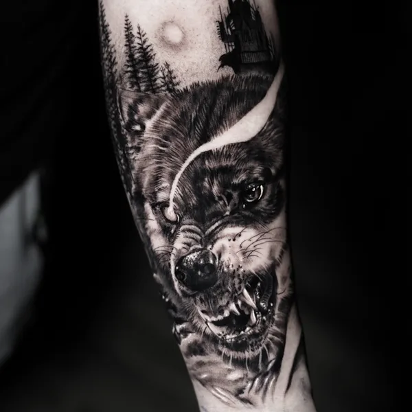 Black & Grey tattoo by Elena Lamberti in Kraków