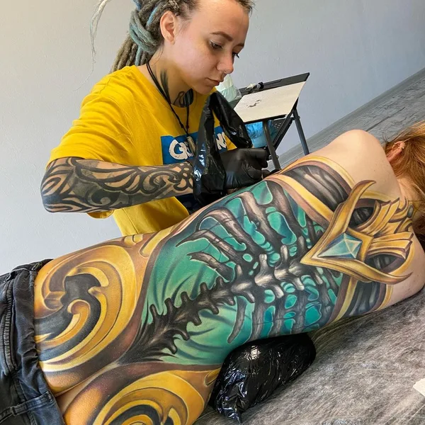 bioorganic tattoo by Полина Ramona Ink in Москва