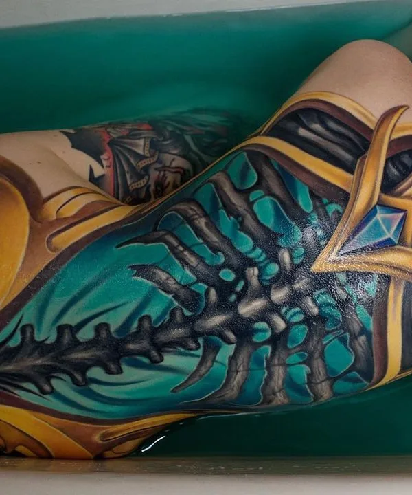 female color biomechanical татуировка на full back #46332 | Тату мастер Полина Ramona Ink