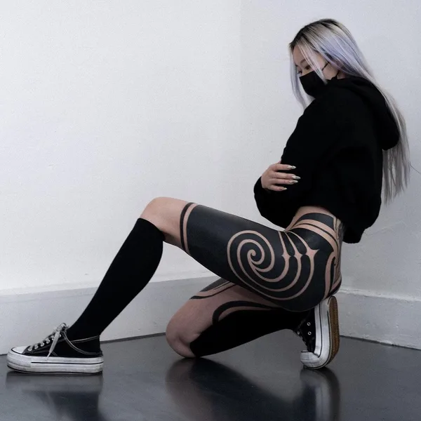 Орнаментальная tattoo by Arang eleven in Seoul