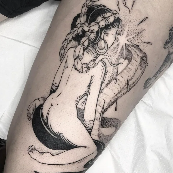 Graphic tattoo by  Lil Annie in Murcia