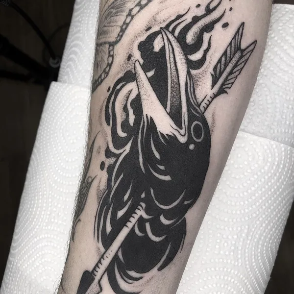 Graphic tattoo by  Lil Annie in Murcia