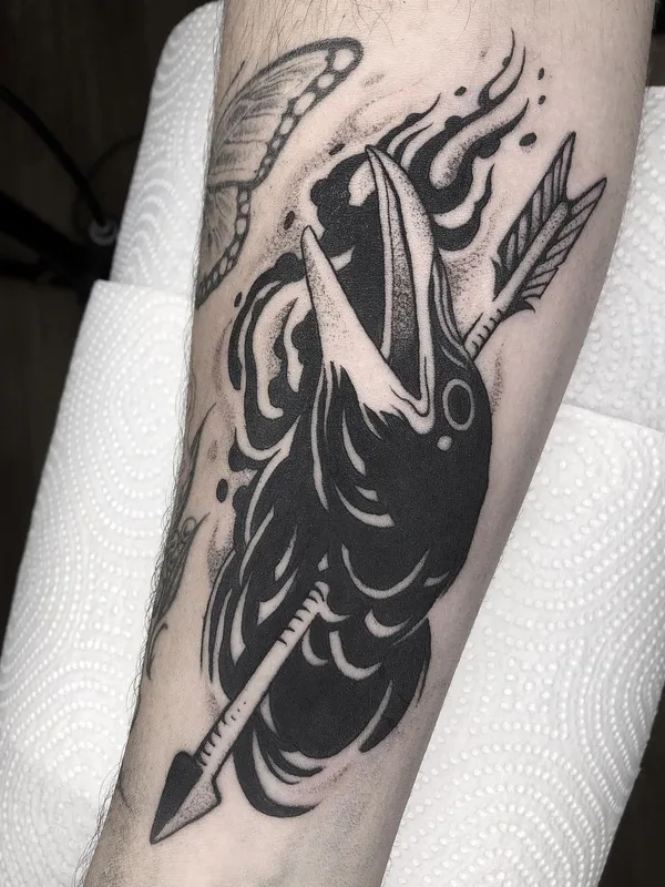 black blackwork Tatuaggio su forearm #46404 | Tatuatore  Lil Annie
