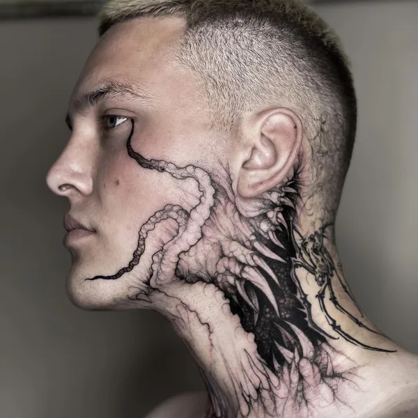 Horror tattoo by Лиза Могилкина in Иркутск