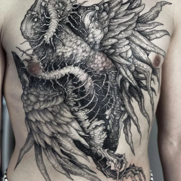 Horror tattoo by Лиза Могилкина in Иркутск