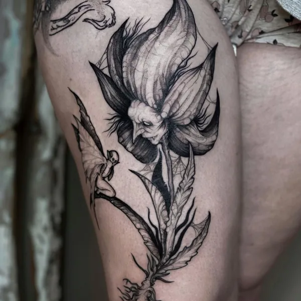 Horror tattoo by Лиза Могилкина in Иркутск