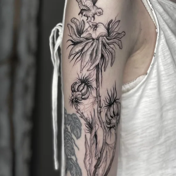 Horror tattoo by Лиза Могилкина in Иркутск