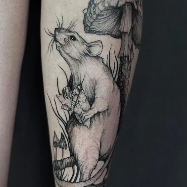 Horror tattoo by Лиза Могилкина in Иркутск