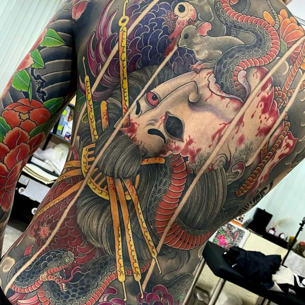 Oriental tattoo by Tattooartist_Jehoo in Busan