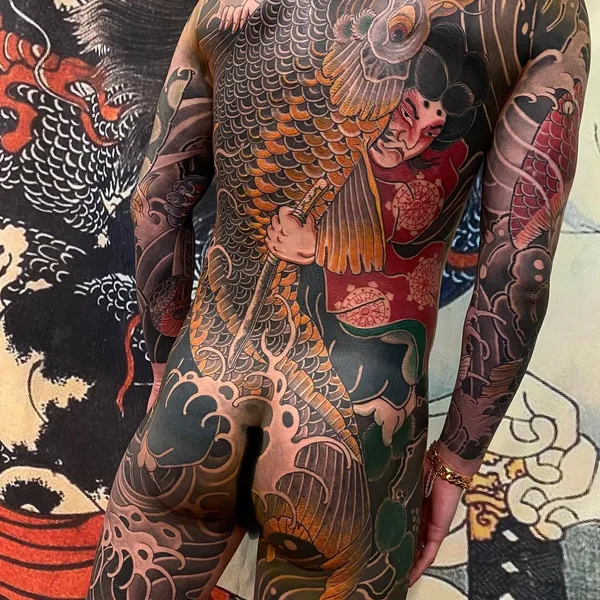 Oriental tattoo by Tattooartist_Jehoo in Busan