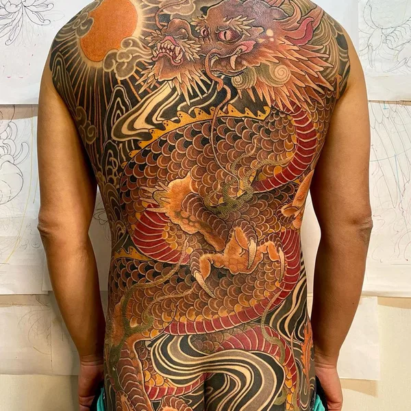 Oriental tattoo by Tattooartist_Jehoo in Busan