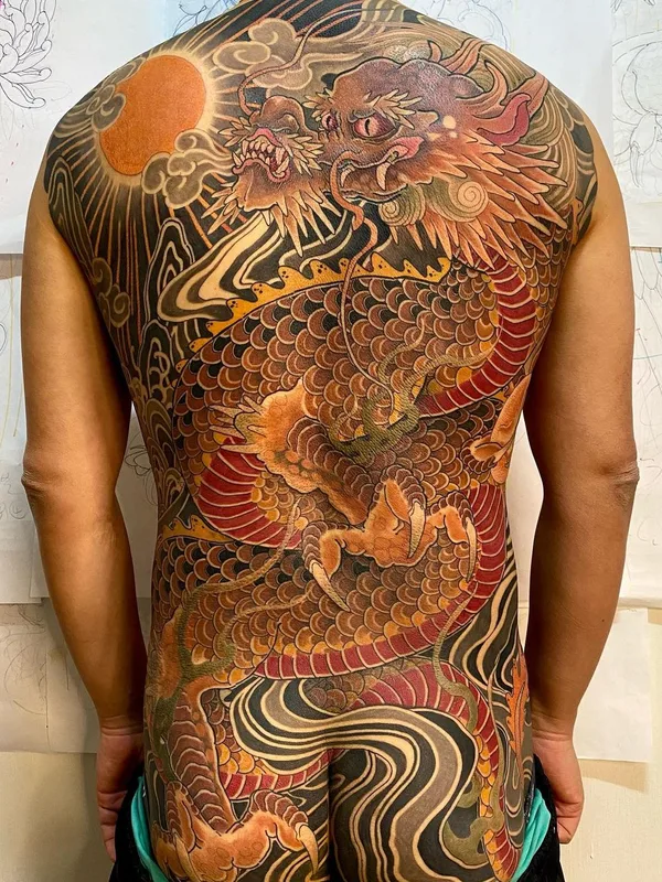 color japanese Tatuaggio su full back #46475 | Tatuatore Tattooartist_Jehoo
