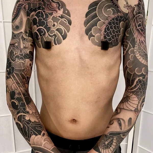 Oriental tattoo by Tattooartist_Jehoo in Busan