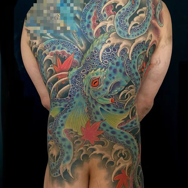 Oriental tattoo by Kevin Marr in San Francisco