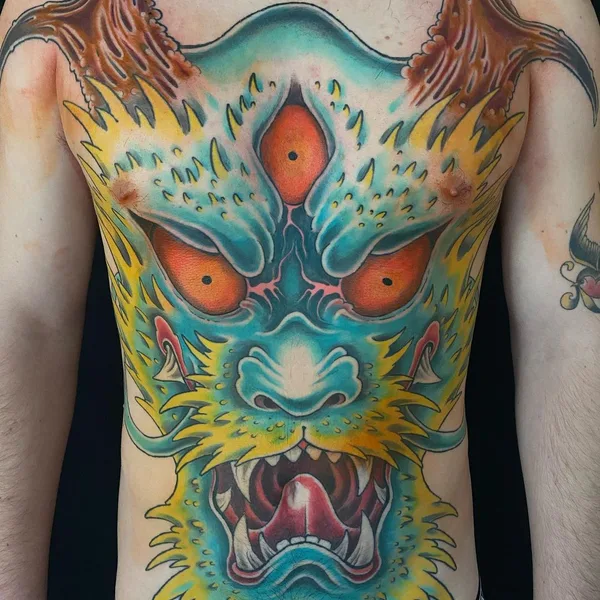 Oriental tattoo by Kevin Marr in San Francisco