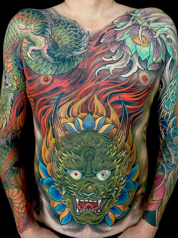 male color japanese Tatuaggio su full body #46492 | Tatuatore Kevin Marr