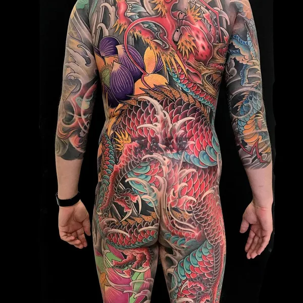 Oriental tattoo by Kevin Marr in San Francisco