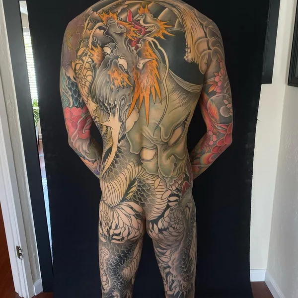 Oriental tattoo by Kevin Marr in San Francisco