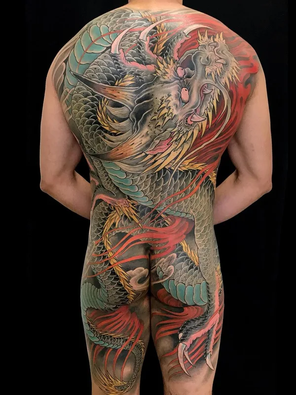 color japanese Tatuaggio su full back #46487 | Tatuatore Kevin Marr