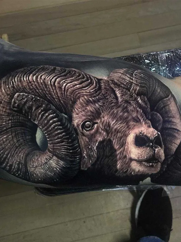 Portrait tattoo by Jacob Sheffield