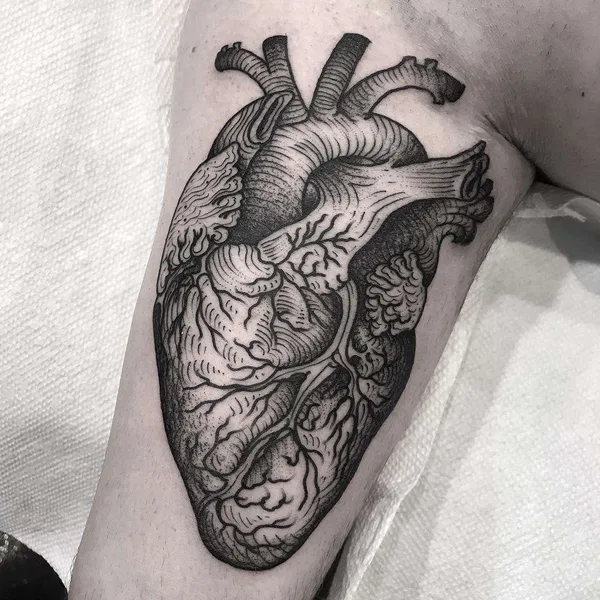 Dotwork tattoo by Henbo Henning