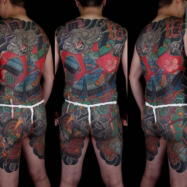 Ориентал tattoo by Diao Zuo