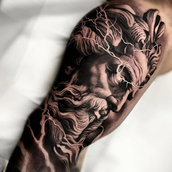 Portrait tattoo by Matias Noble in Valencia