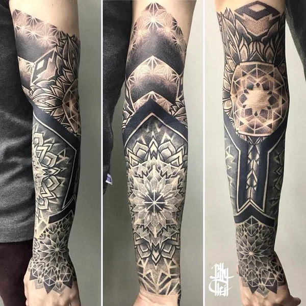 Dotwork tattoo by Billy Heil in Minsk