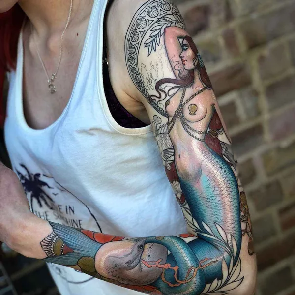 Нео традиционная tattoo by Hannah Flowers in London