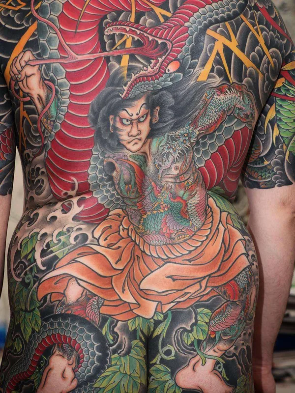 male color japanese Tatuaggio su full back #21443 | Tatuatore Johan Svahn