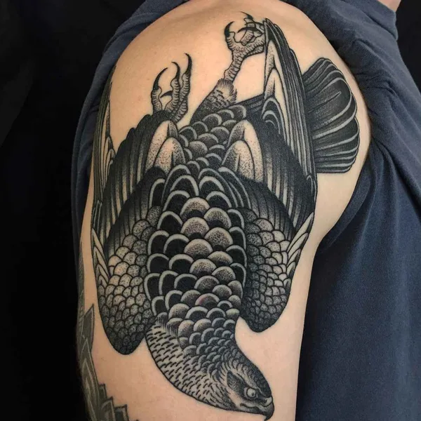 Traditional tattoo by Richard Warnock in Auckland