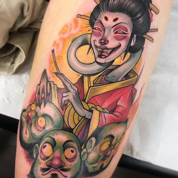 Авторская tattoo by Guindero