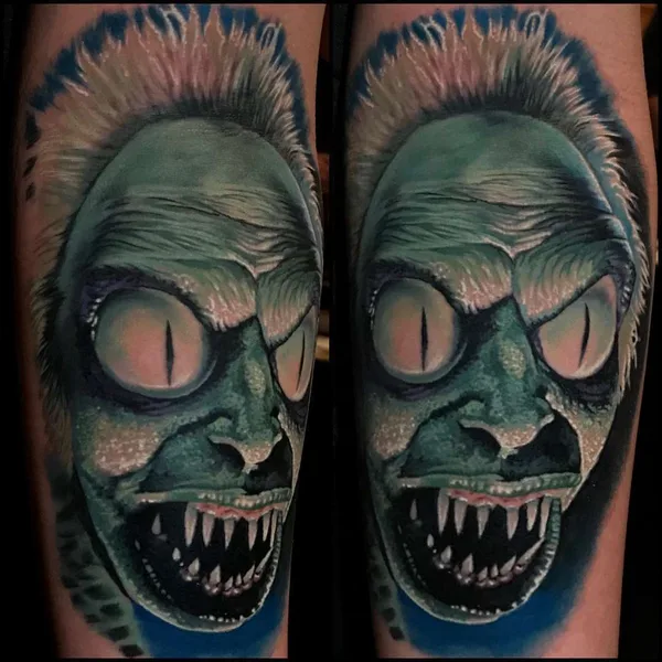 Portrait tattoo by Evan Olin