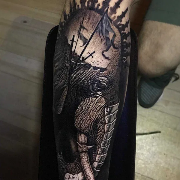 Portrait tattoo by Jacob Sheffield