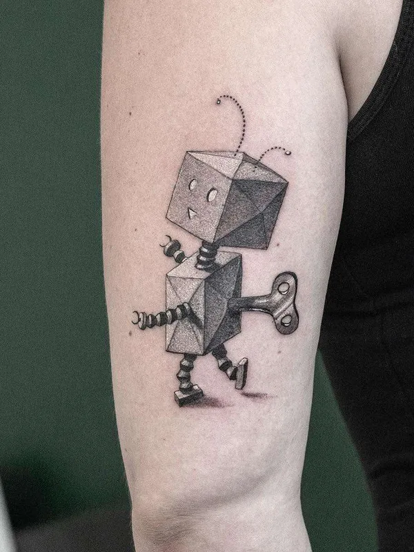 black and grey black and grey tattoo on upper arm #21067 | Tattoo Artist Sven Rayen