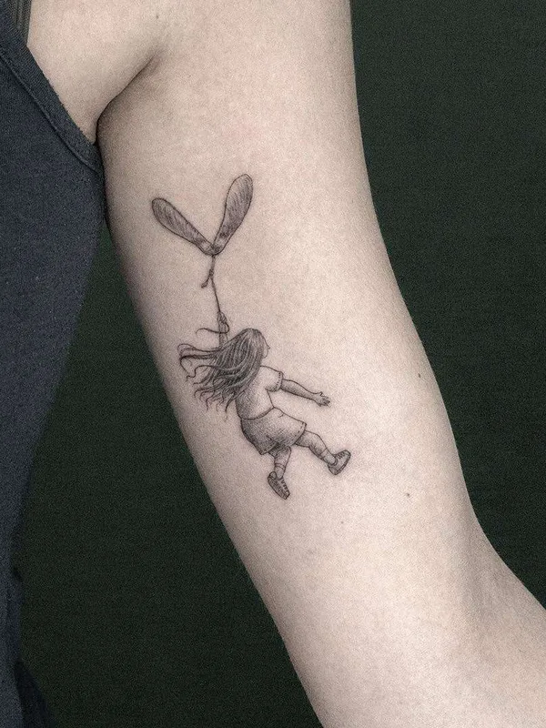 black and grey fineline tattoo on forearm #21070 | Tattoo Artist Sven Rayen