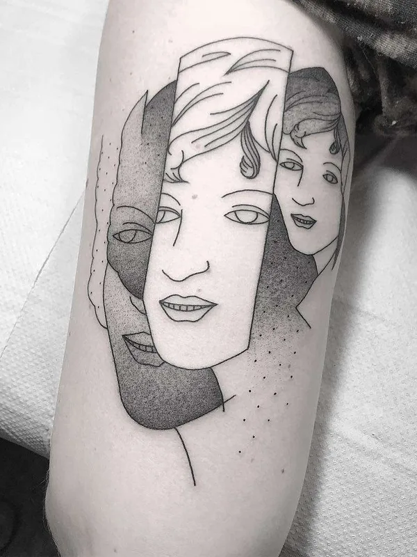 black and grey linework tattoo on forearm #21415 | Tattoo Artist Caleb Kilby
