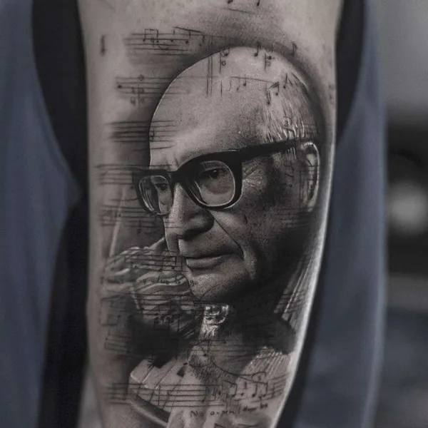 Author's Style tattoo by Inal Bersekov in New York City