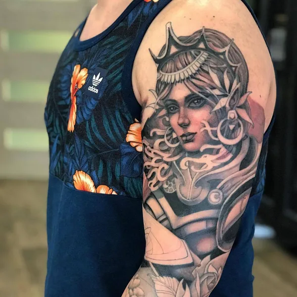 Author's Style tattoo by Dima Inmirrioi in Moscow