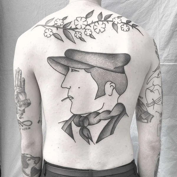 Author's Style tattoo by Caleb Kilby in London