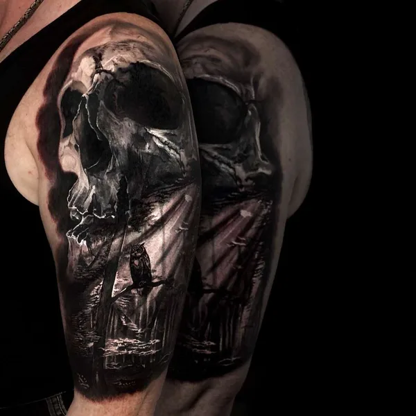 Surrealism tattoo by Christos Zorbas