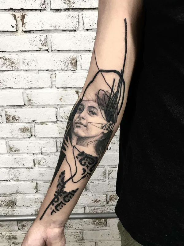 black and grey sketch Tatuagem em forearm #21748 | Tatuador Caio Miguel