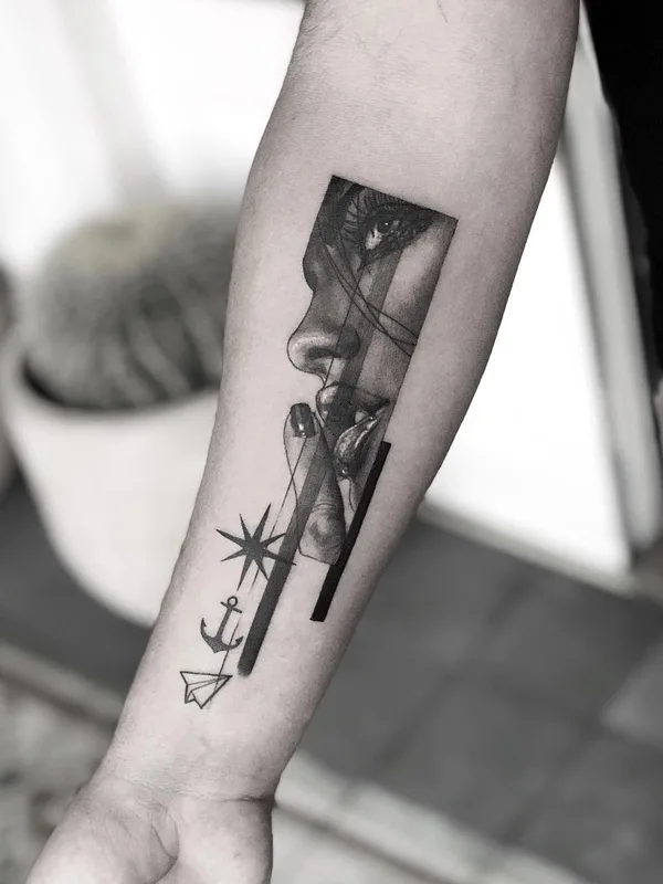black and grey black and grey tattoo auf forearm #23006 | Tätowierer Victor del Fueyo de la Torre