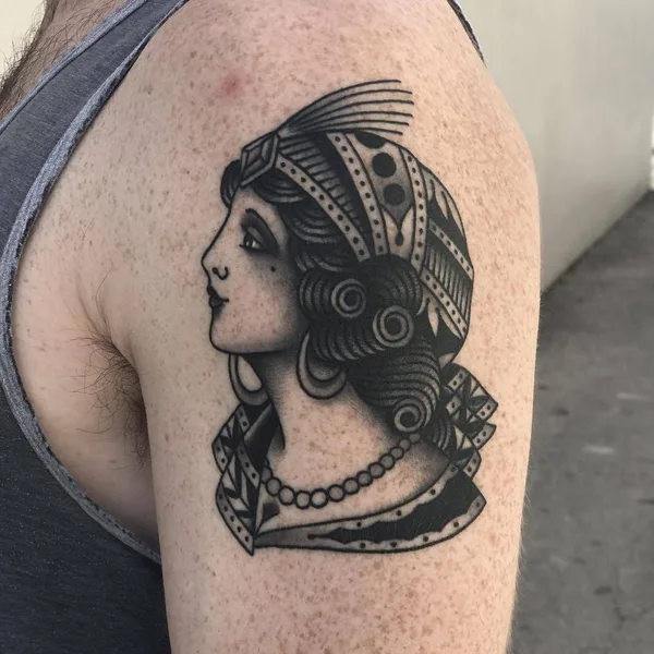 Old School tattoo by Javier Betancourt