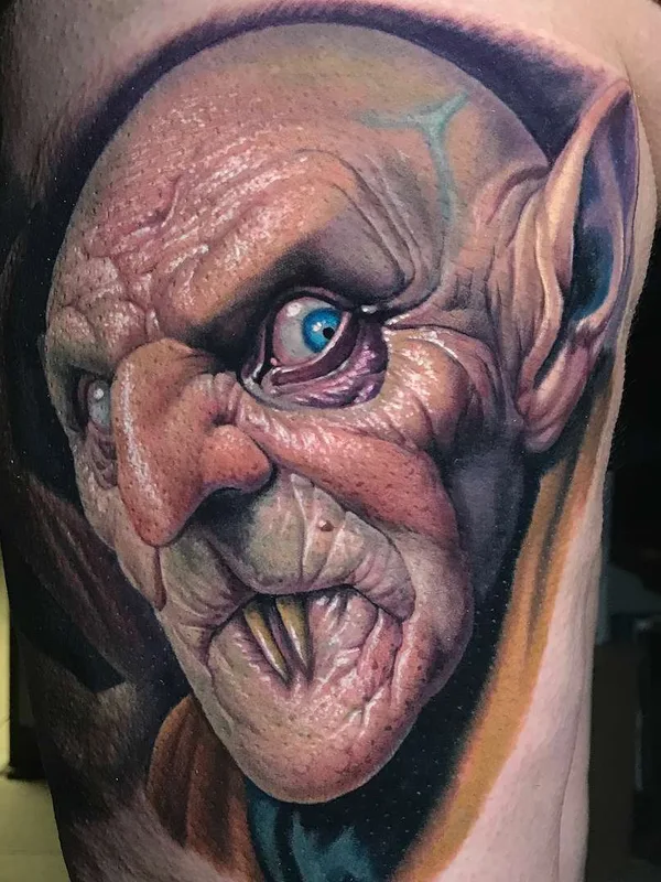 color realism татуировка на thigh #21501 | Тату мастер Evan Olin