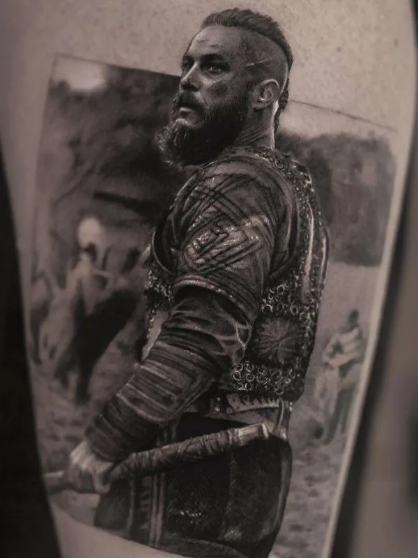 men black&gray realism tatuaje en thigh #21127 | Tatuador Inal Bersekov