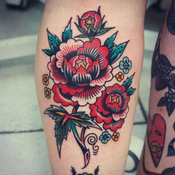 Traditional tattoo by Electric Martina