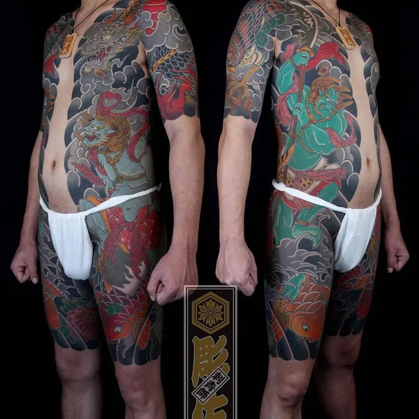 Ориентал tattoo by Diao Zuo
