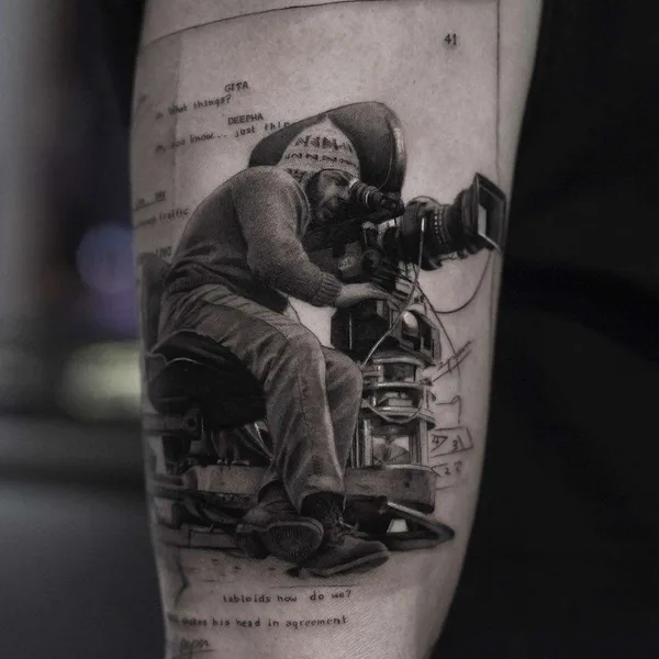 Author's Style tattoo by Inal Bersekov in New York City