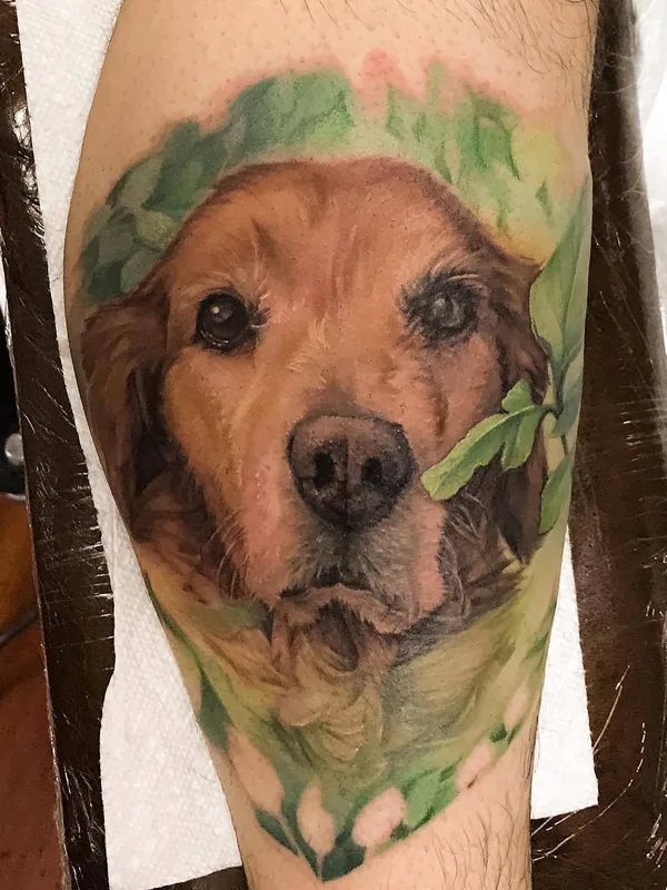 color realism татуировка на calf #22986 | Тату мастер Carolyn Elaine